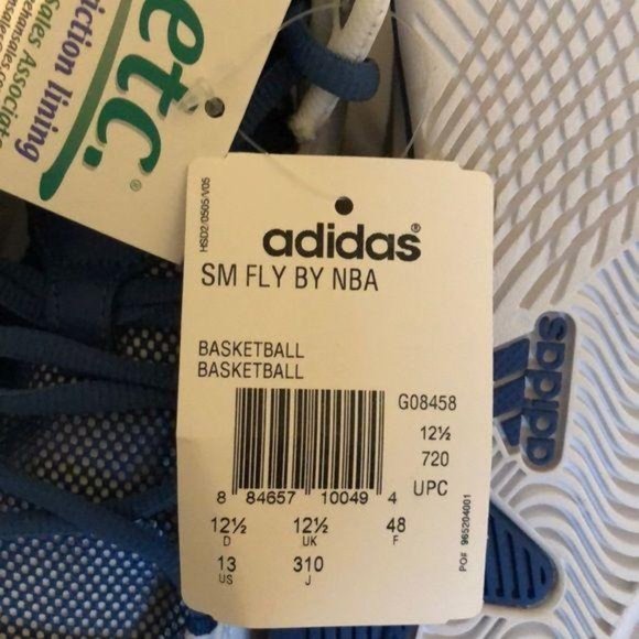 Adidas SM Fly By NBA Basketball Shoes, Size 8 main image 4